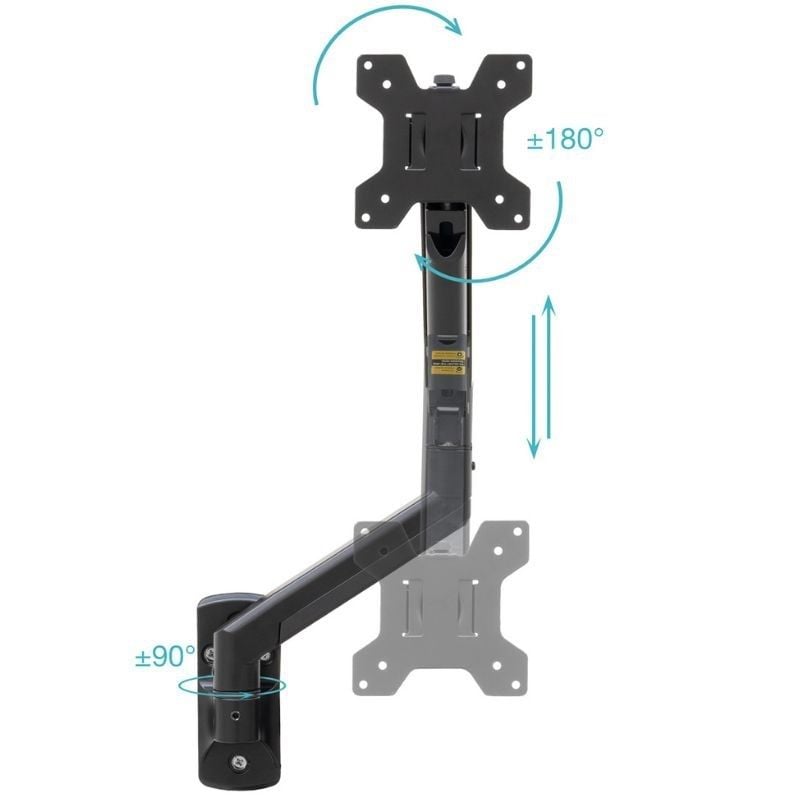 Soporte de Pared para Monitor TooQ LP1334TNR-B
Giratorio
Inclinable
Rotatorio
hasta 10kg