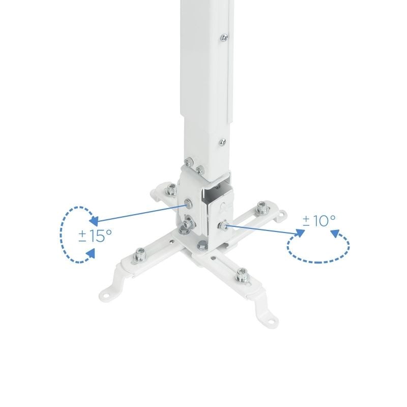 Tooq PJ2012T-W Soporte Proyector Techo Blanco
