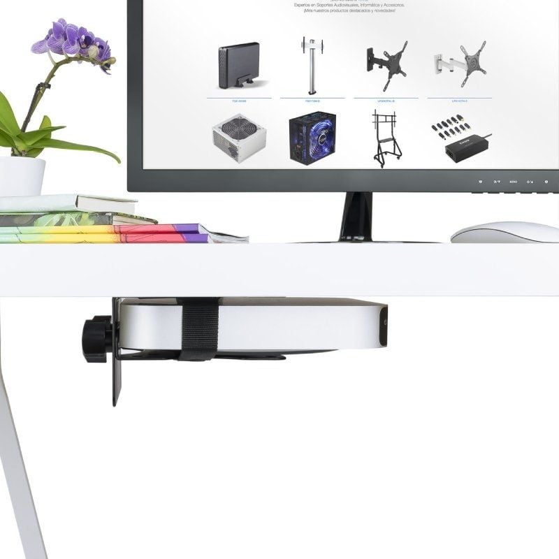 Tooq Soporte Metálico para mini PC negro