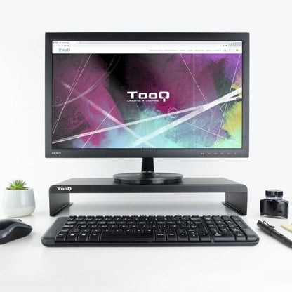 Tooq Soporte elevador para monitor/portátil NEGRO
