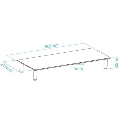 Tooq TQMR061 Soporte elevador monitores vidrio