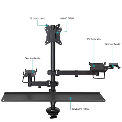 Soporte de Mesa para TPV 2 Monitores TooQ TQPM0003
Giratorio
Inclinable
Rotatorio
hasta 9kg