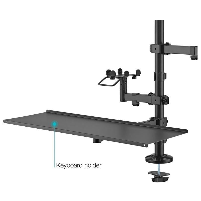 Soporte de Mesa para TPV 2 Monitores TooQ TQPM0003
Giratorio
Inclinable
Rotatorio
hasta 9kg