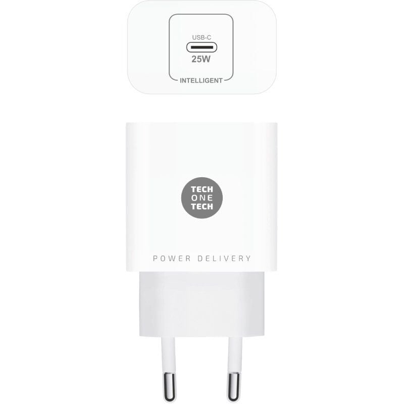 Cargador de Pared Tech One Tech TEC2264
1xUSB Tipo-C
25W
Blanco
