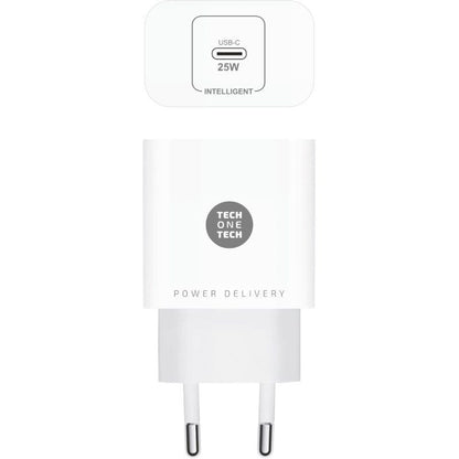 Cargador de Pared Tech One Tech TEC2264
1xUSB Tipo-C
25W
Blanco