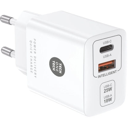Cargador de Pared Tech One Tech TEC2267
1xUSB Tipo-C
1xUSB
3A
Blanco