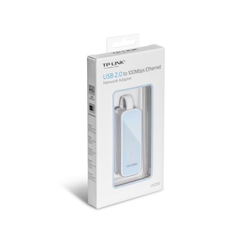 Adaptador USB - RJ45 TP-Link UE200
100Mbps