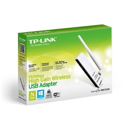 TP-LINK TL-WN722N Tarjeta Red WiFi N150 USB