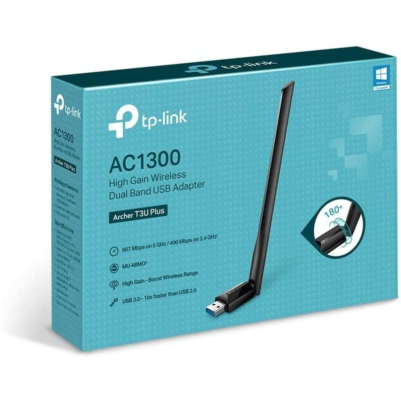 Adaptador USB - WiFi TP-Link Archer T3U Plus
867Mbps