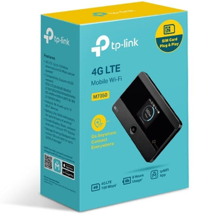 Modem Inalámbrico 4G TP-Link M7350 150Mbps
2.4GHz 5GHz
1 Antena
WiFi 802.11a/b/g/n