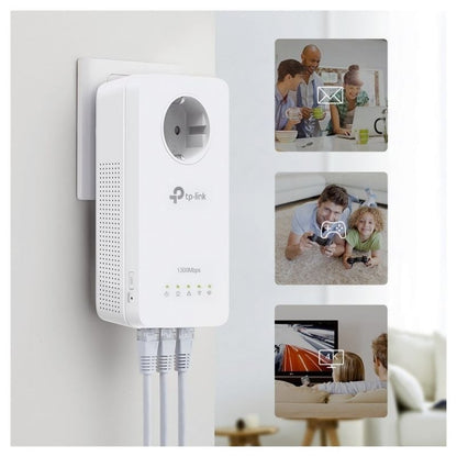 Adaptador Powerline TP-Link TL-WPA8631P 1300Mbps
Alcance 300m
Pack de 2