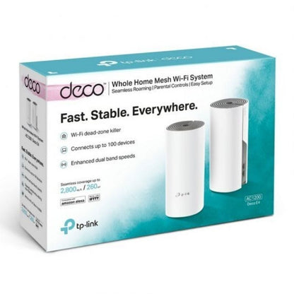 Sistema Mesh TP-Link Deco E4 1200Mbps
2.4GHz 5GHz
Pack de 2
