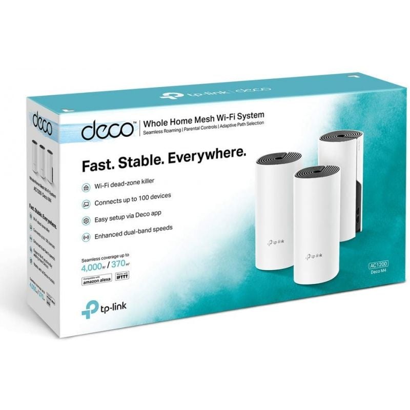 TP-LINK Deco M4(3-Pack) P Acceso AC1200 WiFi Mesh