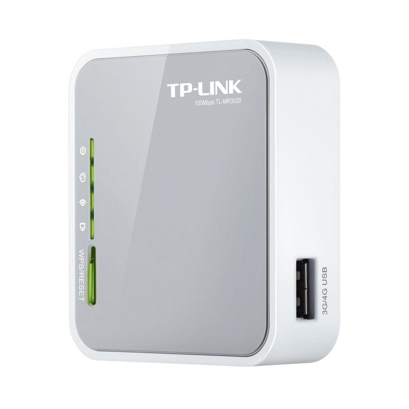 Router Inalámbrico 3G TP-Link TL-MR3020 150Mbps
2.4GHz
1 Antena
WiFi 802.11n/g/b