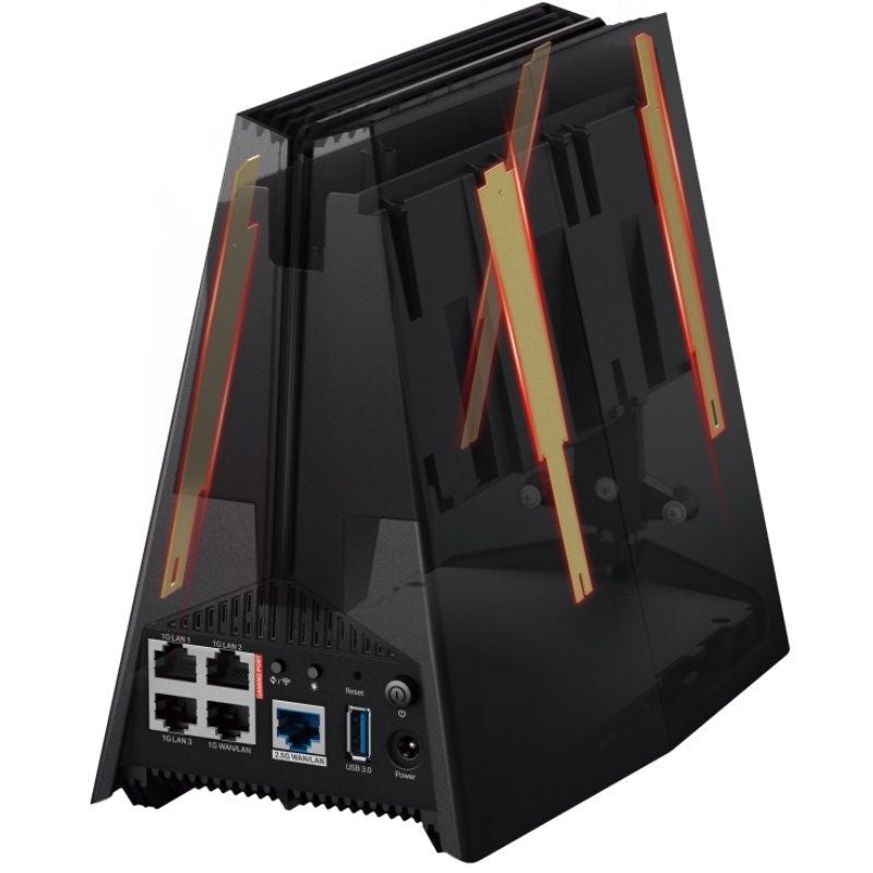 Router Gaming Inalámbrico TP-Link Archer GXE75 AXE5400
WiFi 6E
5400 Mbps
2.4GHz 5GHz 6GHz
4 Antenas
WiFi 802.11ax/ac/n/a
- n/b/g