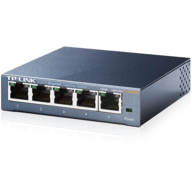 Switch TP-Link TL-SG105 5 Puertos
RJ-45 10/100/1000