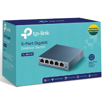 Switch TP-Link TL-SG105 5 Puertos
RJ-45 10/100/1000