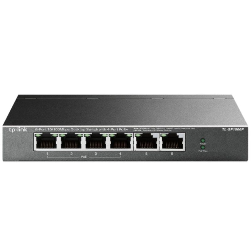Switch TP-Link TL-SF1006P 6 Puertos
RJ-45 10/100 PoE