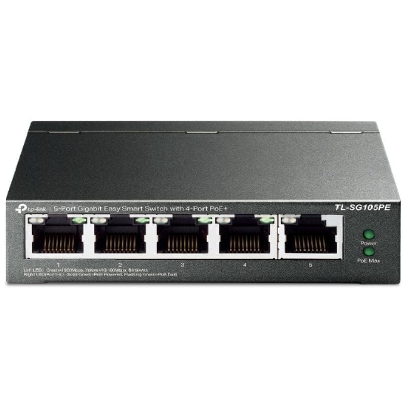 Switch TP-Link TL-SG105PE 5 Puertos
RJ-45 10/100/1000 PoE