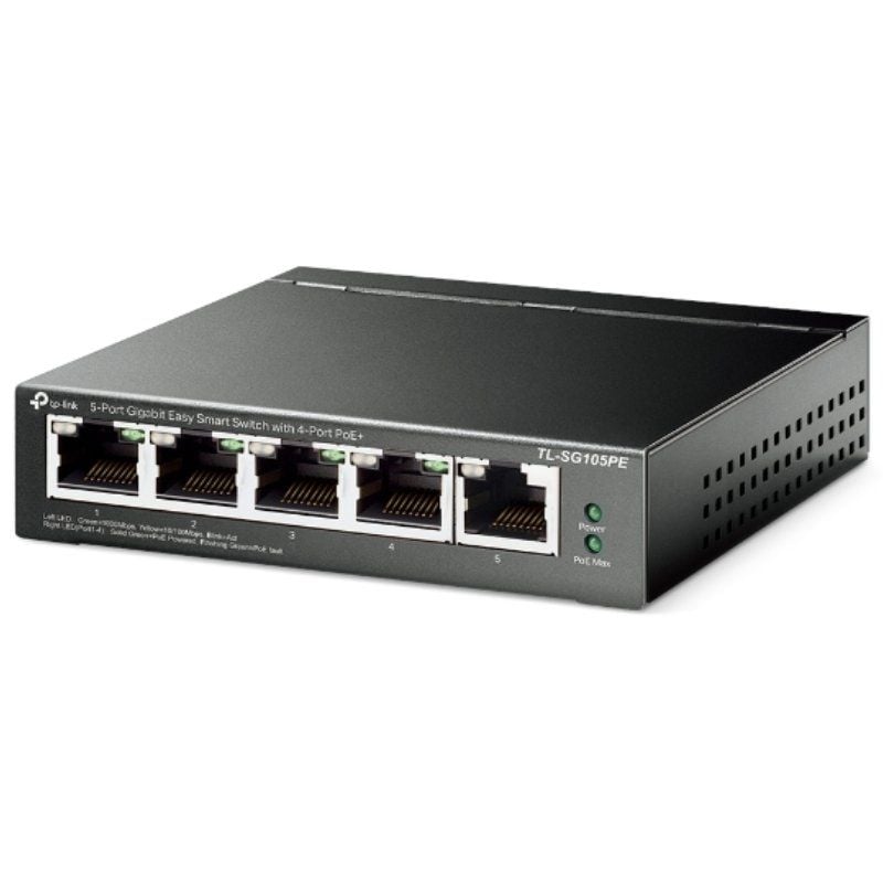 Switch TP-Link TL-SG105PE 5 Puertos
RJ-45 10/100/1000 PoE