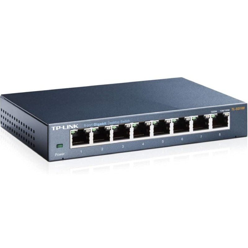 Switch TP-Link TL-SG108 V3.0 8 Puertos
RJ-45 10/100/1000