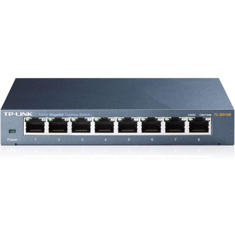 Switch TP-Link TL-SG108 V3.0 8 Puertos
RJ-45 10/100/1000