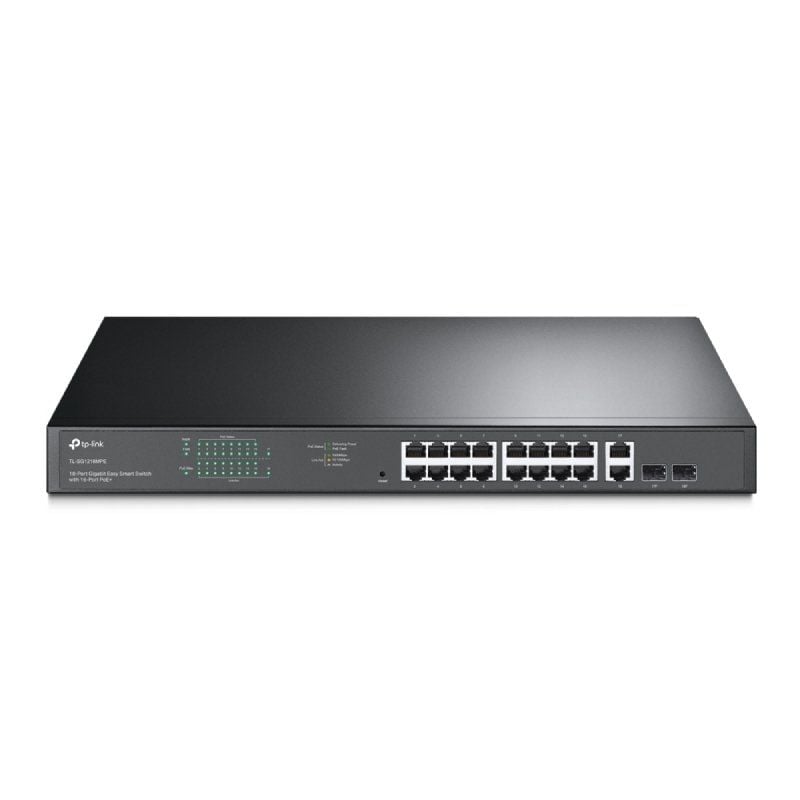 Switch TP-Link Easy Smart TL-SG1218MPE 20 Puertos
RJ-45 10/100/1000 PoE+/SFP