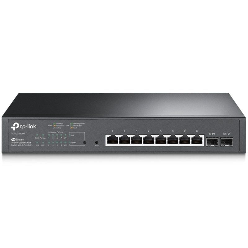 TP-LINK SG2210MP Switch 10xGB 8xPoE+ Enrackable