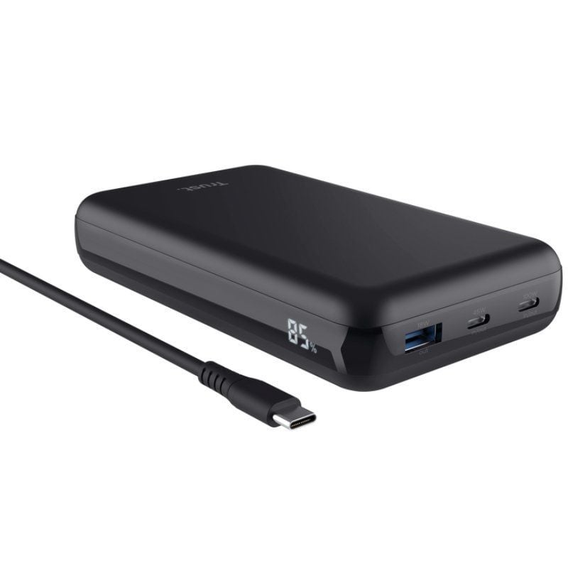 Batería Externa/Powerbank Trust Laro 20000mAh
100W
Compatible con Portátiles