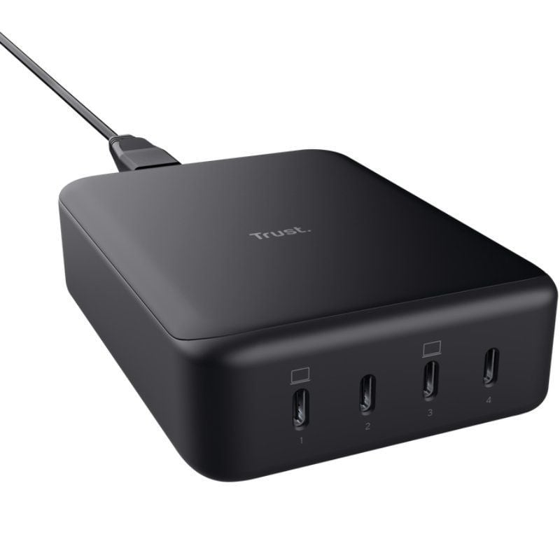 Cargador de Portátiles GaN Trust Maxo
4xUSB Tipo-C
240W