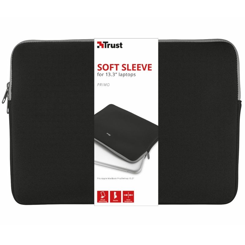 Funda Trust Primo Soft Sleeve para Portátiles hasta 13.3"
Negra