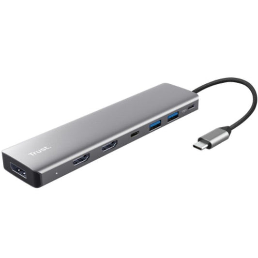 Docking USB Tipo-C Trust Dalyx
2xUSB
2xHDMI 4K
1xDisplayPort
1xUSB Tipo-C PD
Gris