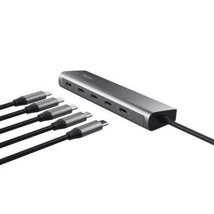 Hub USB Tipo-C Trust Halyx
4xUSB Tipo-C
1xUSB Tipo-C PD
Gris