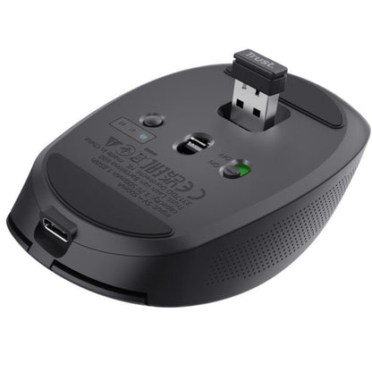 Ratón Inalámbrico por Bluetooth Trust Ozaa Compact Wireless
Batería recargable
Hasta 3200 DPI
Negro