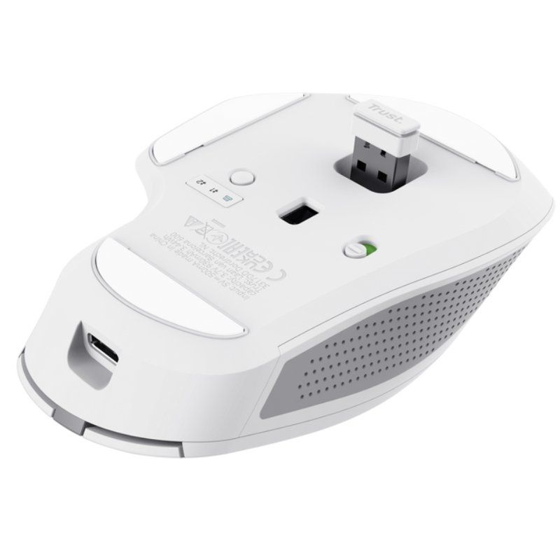 Ratón Inalámbrico por Bluetooth Trust Ozaa+
Batería recargable
Hasta 3200 DPI
Blanco