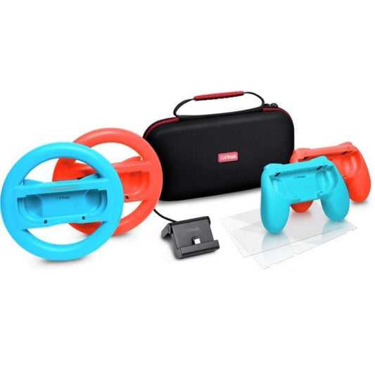 Pack Gaming Trust Gaming GXT 1249
Estuche rígido + 2 Joy-Con + 2 Volantes + Cristal Templado para Switch + Soporte de Carga