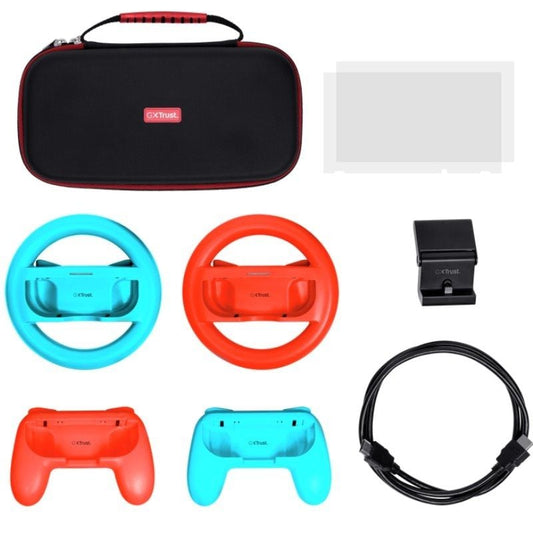 Pack Gaming Trust Gaming GXT 1249
Estuche rígido + 2 Joy-Con + 2 Volantes + Cristal Templado para Switch + Soporte de Carga