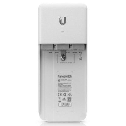 Switch Ubiquiti NanoSwitch N-SW
4 Puertos RJ45 10/100/1000 PoE