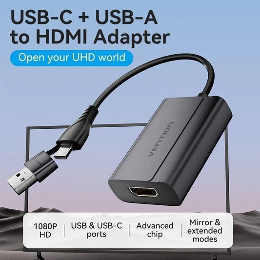 Adaptador Vention ACYHB
USB Tipo-C Macho
USB Macho - HDMI Hembra