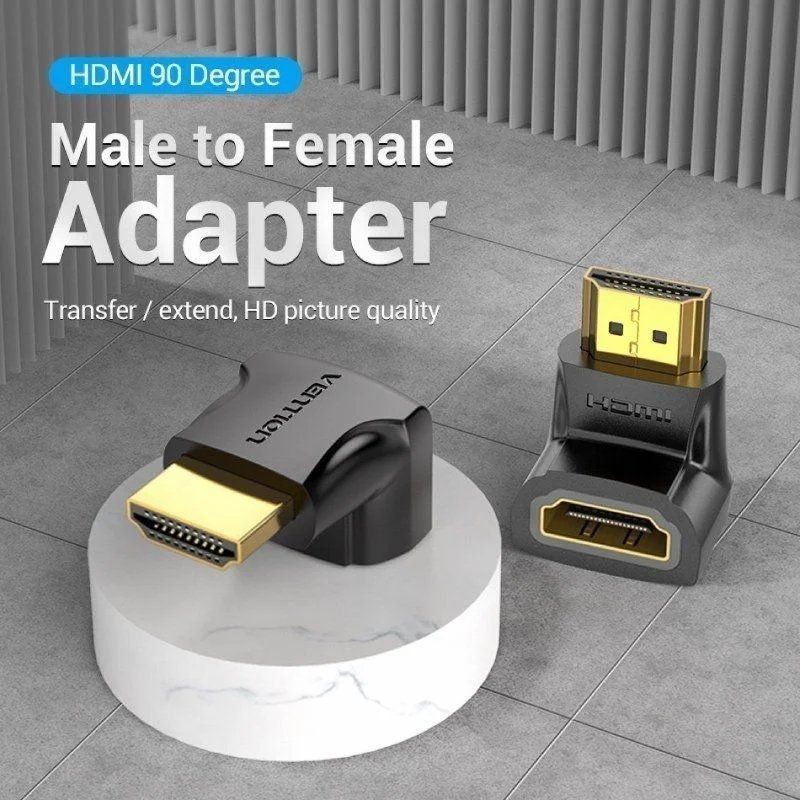 Adaptador HDMI 4K 90º Vention AIOB0-2
HDMI Macho - HDMI Hembra
Pack 2 Uds