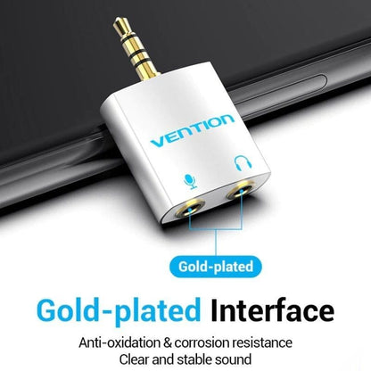 Adaptador Audio Vention BDBW0
Jack 3.5 Macho - 2x Jack 3.5 Hembra
Blanco