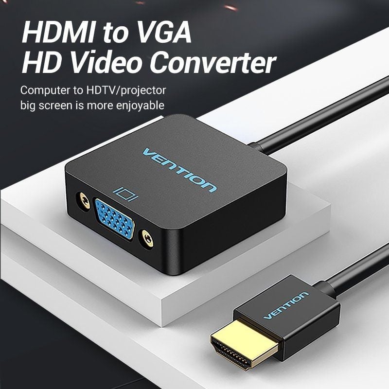 Conversor Vention ACPBB
HDMI Macho - VGA Hembra
15cm
Negro