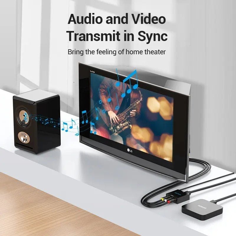 Convertidor HDMI a RCA Vention AEEB0
HDMI Hembra - RCA Hembra - MiniUSB Hembra