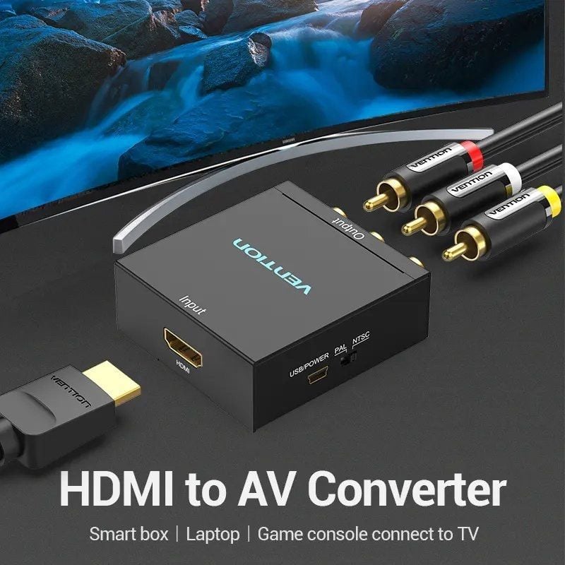 Convertidor HDMI a RCA Vention AEEB0
HDMI Hembra - RCA Hembra - MiniUSB Hembra