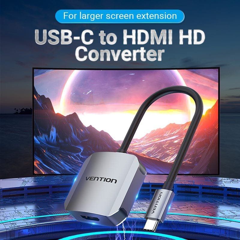 Conversor Vention TDEHB
USB Tipo-C Macho - HDMI Hembra
15cm
Plata