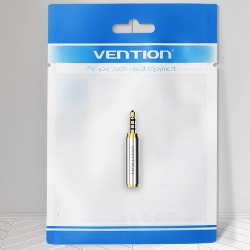 Adaptador Jack Vention VAB-S02
Jack 2.5 Macho - Jack 3.5 Hembra
Plata