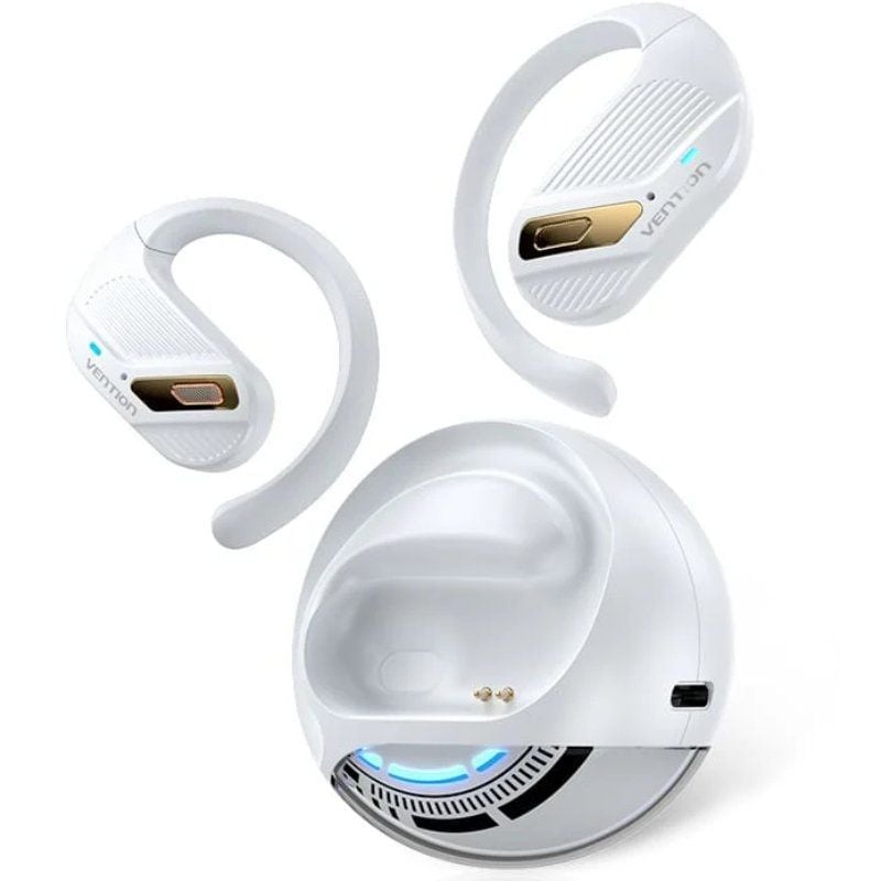 Auriculares Deportivos Bluetooth Vention Open Ear OpenBeat O12 NBUW0 con estuche de carga
Blancos