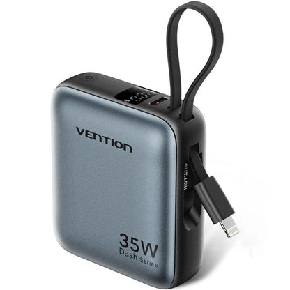 Powerbank 10000mAh Vention FHFN0
35W
Gris
Incluye Cable USB TIpo-C y Lightning