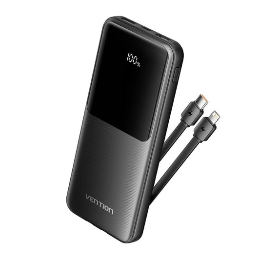 Powerbank 10000mAh Vention FHOB0
22.5W
Negra
Incluye Cable USB TIpo-C y Lightning