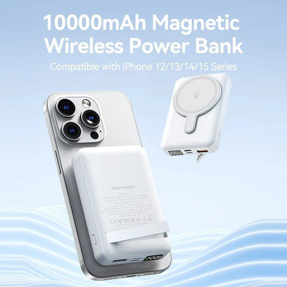 Powerbank 10000mAh Vention FHTW0
22.5W
Wireless
Blanca